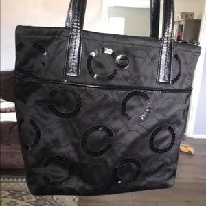 Black coach purse